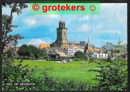 DEVENTER Gezicht Op Deventer Met Grote Kerk 1986 Vanaf Hoge Worp - Deventer