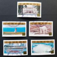 Canada 2003  USED Sc 1990 A-e   5 X 125c  Tourist Attractions - Usados