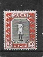 SUDAN 1951 - 1961 15m BLACK AND BROWN - ORANGE  SG 129 LIGHTLY MOUNTED MINT Cat £10 - Soedan (...-1951)