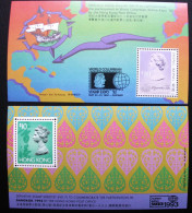 2 Blöcke Hongkong. STAMP EXPO 92 Und BANGKOK 1993. Beide Blöcke ** Postfrisch. - Blocs-feuillets