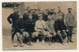 CPA Photo - Groupe De Militaires - N° 124 Sur Les Cols - War 1914-18