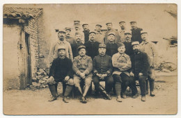 CPA Photo - Groupe De Militaires - N° 124 Sur Les Cols - War 1914-18