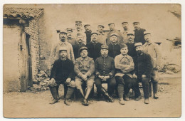 CPA Photo - Groupe De Militaires - N° 124 Sur Les Cols - Guerre 1914-18