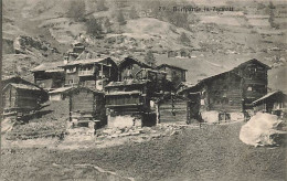 Dorfpartie In Zermatt Mazots Valaisans Rare - Zermatt