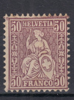 ⁕ Switzerland - SVIZZERA - SUISSE 1867 - 1881 ⁕ SEATED HELVETIA 50 C.Franco - ERROR ⁕ 1v MLH - See Scan - Neufs