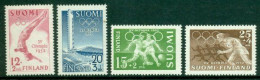 FINLAND 1951 Mi 399-402** Olympic Summer Games, Helsinki [B199] - Verano 1952: Helsinki