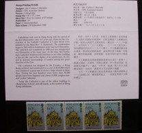 Präsentationsmappe Mit Waagerechtem 5er-Streifen "Centenary Of The Catholic Cathedral" In Hong Kong. ** Postfrisch. - Unused Stamps