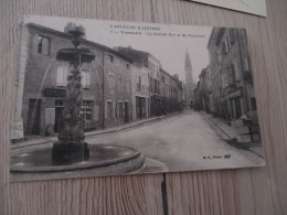 CPA 07 Ardèche Vernoux La Grande Rue Et Les Fontaines - Vernoux