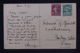 SYRIE - Carte Postale De Damas Pour La France En 1924- L 149410 - Brieven En Documenten