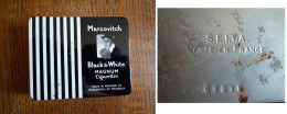 Boîte Ancienne / Boîte à Cigarettes MAROVITCH - Black & White "Magnum" / Made In England - Boîtes