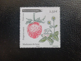 Andorra 2023 Andorre French Plant Nature Wild Strawberry Fragaria Vesca Fruit Fraise Bois1v Mnh - Unused Stamps