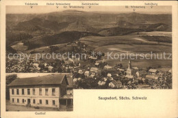 42248708 Saupsdorf Panorama Mit Gr Und Kl Winterberg Gasthof Saupsdorf Saupsdorf - Kirnitzschtal