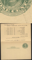 UY7 Sep.4 Postal Card With Reply PLATE FLAW Broken N Of CENT 1915 - 1901-20