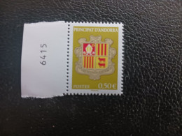 Andorra 2023 Andorre Escut Heraldic Armoirie COAT ARMS Emblem Cow 1v Mnh BDF LEFT NUMBER - Unused Stamps