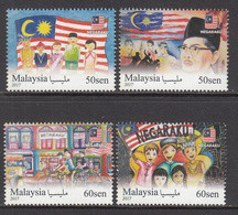 2017 Malaysia Negaraku Flags  Complete Set Of 4 MNH - Malaysia (1964-...)