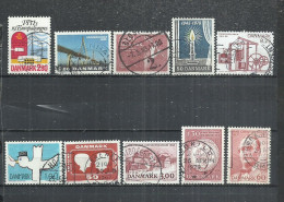 TEN AT A TIME - DENMARK - LOT OF 10 DIFFERENT 9 - USED OBLITERE GESTEMPELT USADO - Collections