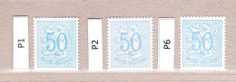 1951 Nr 854-P1-P2-P6** Postfris Zonder Scharnier.Cijfer Op Heraldieke Leeuw. - 1951-1975 Lion Héraldique