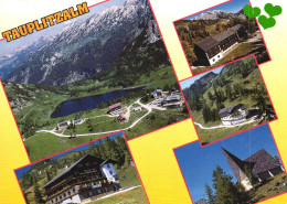 TAUPLITZALM, BAD MITTERNDORF, MULTIPLE VIEWS, MOUNTAIN, LAKE, ARCHITECTURE, CHURCH, AUSTRIA, POSTCARD - Bad Mitterndorf