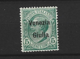 Occupazioni Venezia Giulia Il 5 Cent. Nuovo Mnh**( Ottima Centratura ) - Venezia Giulia