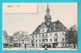 * Borna (Saksen - Deutschland) * (Mohr & Dutzauer, Leipzig, Nr 10497) Markt, Grand'Place, Rathaus, Animée, Old - Borna