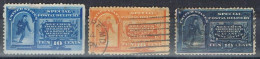Sellos Expres, Urgente 1888,  USA, Special Delivery, Yvert Num 4-5-6 º/* - Espressi & Raccomandate