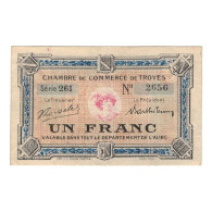 France, Troyes, 1 Franc, 1926, SUP, Pirot:124-12 - Chambre De Commerce