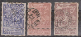 Belgique N° 71 à 73 - 1894-1896 Esposizioni