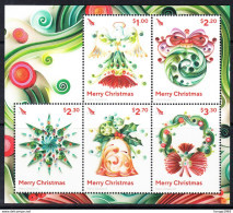 2017 New Zealand Christmas Noel Souvenir Sheet MNH  @ BELOW FACE VALUE - Unused Stamps