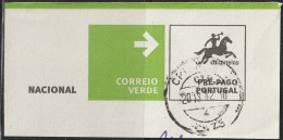 Fragment - Postmark NAZARÉ -|- Correio Verde. Pré-Pago / Prepaid Green Mail - Gebraucht