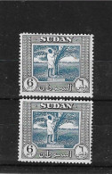 SUDAN 1951 - 1961 6p X 2  SG 135,135a   UNMOUNTED MINT Cat £29+ - Soudan (...-1951)