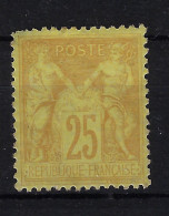 France Yv 92 II Neuf Sans Gomme/ Unused No Gum/ SG / (*) - 1876-1898 Sage (Type II)