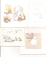 Lot De 4 Faire-Part Naissance - Nacimiento & Bautizo