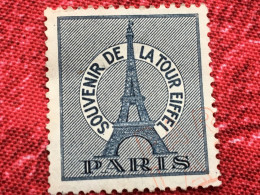 Souvenir De La Tour Eiffel Paris  Tourisme-Timbre-Vignette-Erinnophilie-Stamp-Sticker-Bollo-Viñeta - Turismo (Viñetas)