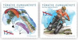 Turkey - 2023 - Extreme Sports ( Parachute And Motocross) ** MNH - Nuovi