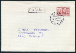 1980 Denmark Grena Boxed "Fra Anholt" Paquebot Cover. Slania  - Lettres & Documents