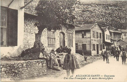 Pays Div-ref EE39-guerre 1914-18 -albanie - Alliance Santi - Quaranta - Une Rue Principale   - - Albanie