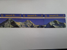 ZWITSERLAND  LANDYS & GYR   L& G CARDS 3X PUZZLE MOUNTAINS   MINT  **12030** - Switzerland