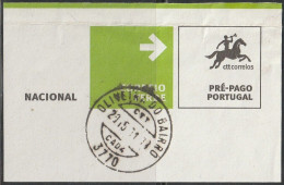 Fragment - PostmarK OLIVEIRA DO BAIRRO -|- Correio Verde. Pré-Pago / Prepaid Green Mail - Gebruikt