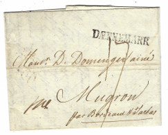 1802 - Letter From Copenhagen To Mugron ( Near Bordeaux, France ) DAENNEMARR Or DAENNEMARK - ...-1851 Prefilatelia