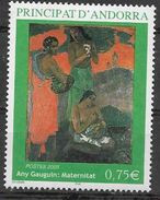 2003 ANDORRE Français 587** Gauguin, Tableau, Maternité - Nuevos