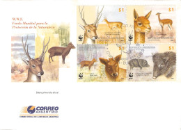 ARGENTINA - FDC WWF 2002 - MAMMALS / 4252 - FDC