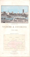 KENYA - NAIROBI & ENVIRONS - ÉCHELLE :1:100.000. - Cartes Géographiques