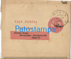 222381 ARGENTINA SALTA CIRCULATED TO SANTA FE CANCEL FAJA POSTAL STATIONERY NO POSTCARD - Postal Stationery
