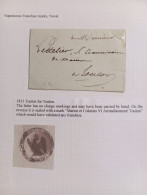 NAPOLEONIC WARS. FRANCHISE MARKS . 1813 Toulon For Toulon. Very Interesting Military Cover From A British Gentleman. - Army Postmarks (before 1900)