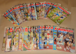 ATHLETICS WEEKLY 1990 MAGAZINE SET – LOT OF 50 OUT OF 52 – TRACK AND FIELD - 1950-Aujourd'hui