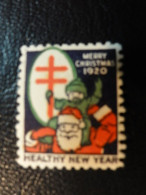 1920 Santa Claus Vignette Christmas Seals Seal Label Poster Stamp USA - Ohne Zuordnung