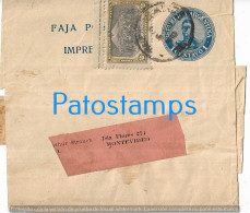 222384 ARGENTINA BUENOS AIRES CIRCULATED TO URUGUAY CANCEL FAJA POSTAL STATIONERY C/ ADDITIONAL CENTENARY NO POSTCARD - Enteros Postales