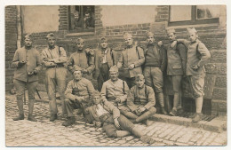 CPA Photo - Groupe De Militaires - N° 140 Sur Les Cols - Characters