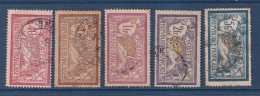 France - YT N° 119 à 123 - Oblitéré - 1900 - Used Stamps