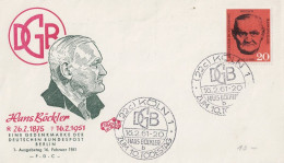 Berlin - 710. Todestag Böckler (MiNr: 197)  1961 -  Illustrierter FDC - 1948-1970